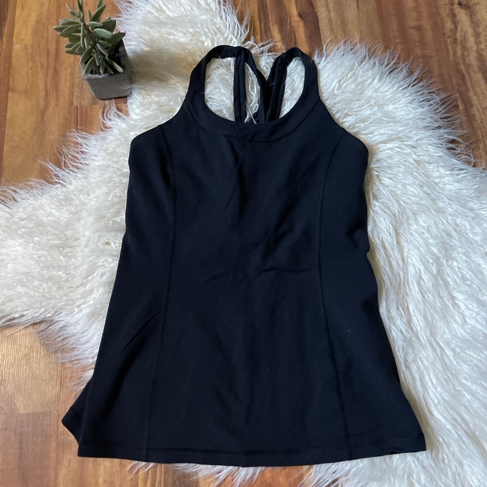 Lululemon Black Scoop Neck Tank Top